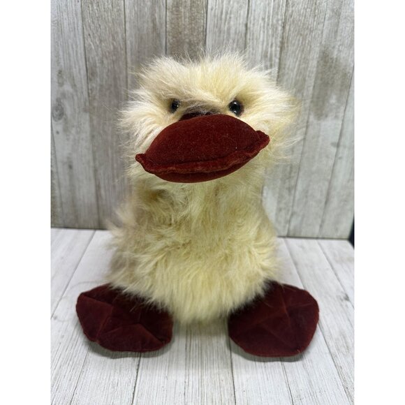 Vintage Russ Berrie Gwork Duck Platypus Plush Stuffed Animal Toy 10" Tall - Picture 1 of 10